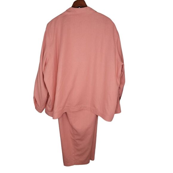 Cervelle Vintage 90s Silk 3 piece casual pants suit outfit size 2x - Picture 3 of 11